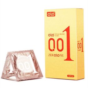 OLO Cross border Foreign Trade English Version Condom Ultra thin 001 Bare Entry Condom Sex Condom Sex Family Planning Products (size: 12cm)